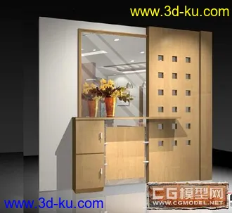 3D打印模型精美的室内隔断......的图片