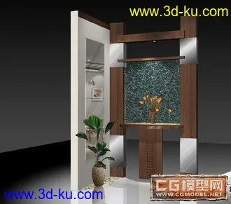 3D打印模型精美的室内隔断......的图片