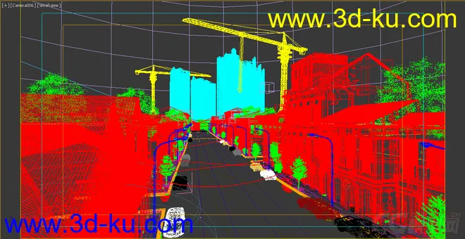 老街区  建现代房  超级写实模型的图片2