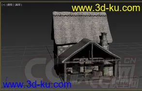 茅草屋模型的图片