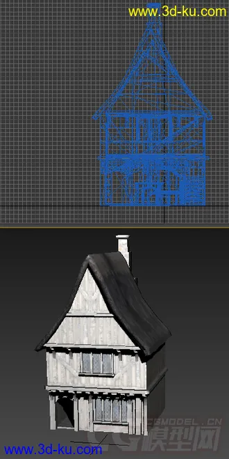 单个房屋模型可以用在游戏里的图片