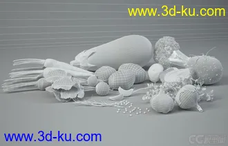 蔬菜模型-土豆西红柿大蒜菜花的图片