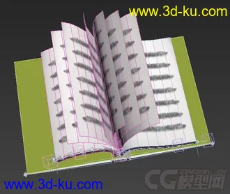 带翻页动画的书模型的图片