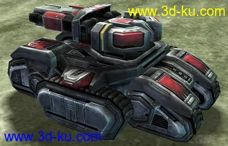 3D打印模型3D视角星际争霸2攻城坦克（3D建模用）的图片