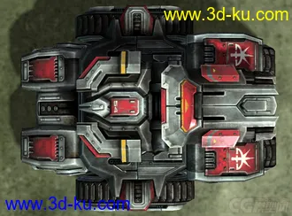 3D打印模型3D视角星际争霸2攻城坦克（3D建模用）的图片