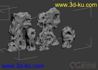 3D打印模型太湖石 需要的请下载回帖的图片