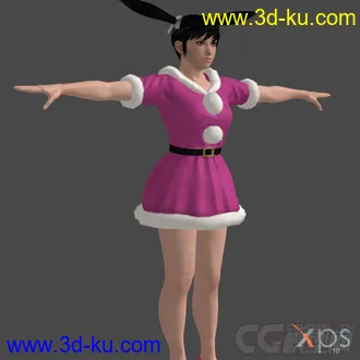 圣诞装女人模型的图片