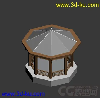 3D打印模型八角亭 需要的下载的图片