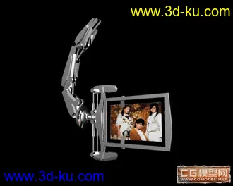 3D打印模型电视包装的机器手带设定和动画的图片