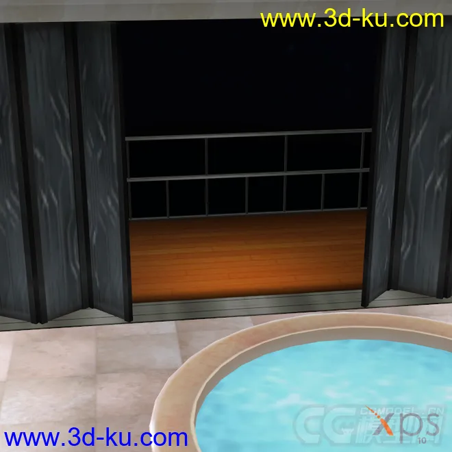 室内场景 泳池模型的图片5