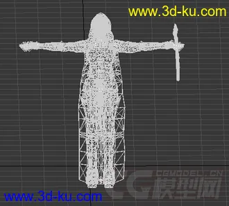 女刺客带动画模型的图片