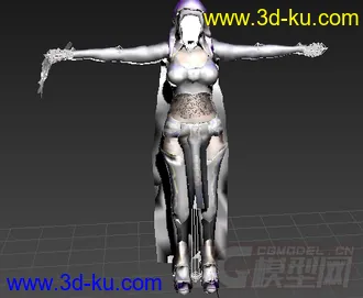 女刺客带动画模型的图片