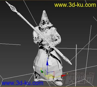 男武士模型有动画的图片