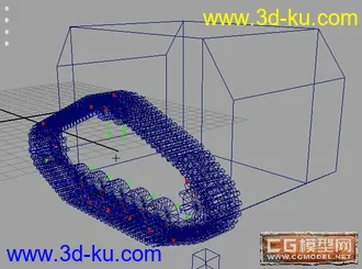 3D打印模型坦克履带带设定和动画的图片