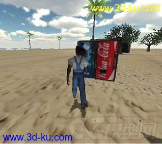 3D打印模型黑人码头工人,通用格式,可导入Unity3D的图片