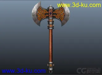 3D打印模型冷兵器  斧头的图片