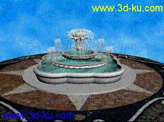 3D打印模型学做了一个喷泉的图片