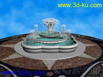 3D打印模型学做了一个喷泉的图片