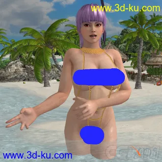 3D打印模型DOA5_Zack_Island滨岛的图片