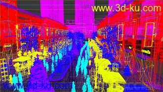 3D打印模型商业街雪景   万达公馆的图片