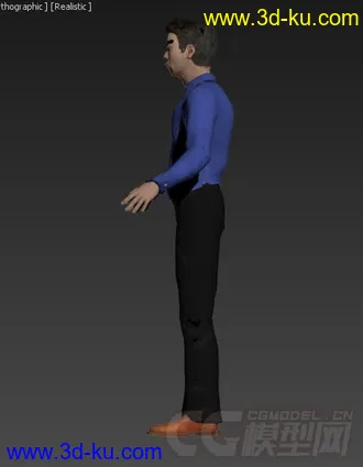 3D打印模型表情可变化的中国男人的图片