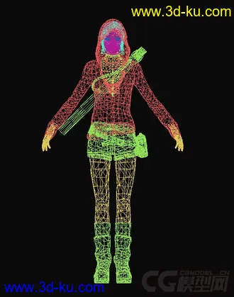 3D打印模型戴帽子的男孩的图片