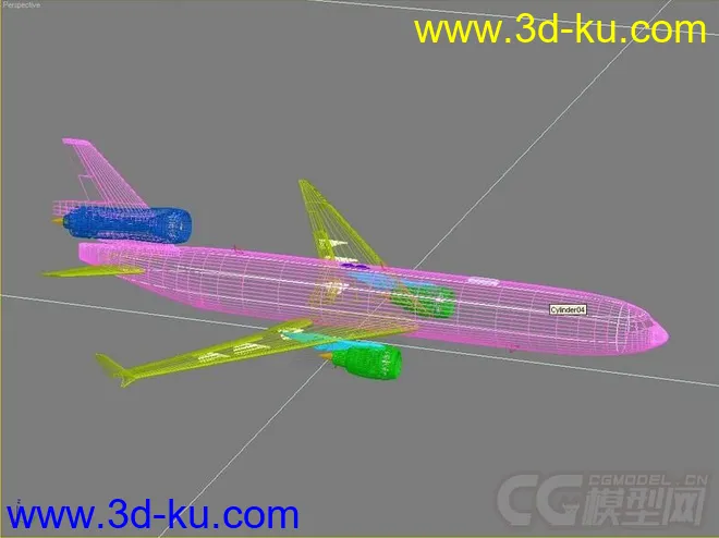 MD-11 DC-10客机荷兰皇家航空客运喷气飞机民用飞机模型的图片1