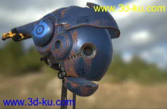 3D打印模型4k贴图，也不知道是什么机器人的图片