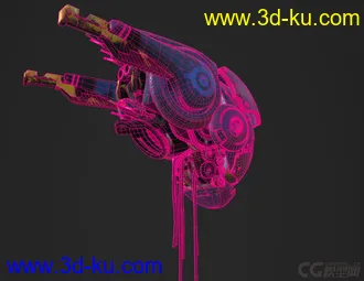 3D打印模型4k贴图，也不知道是什么机器人的图片