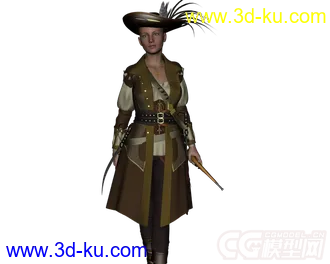 3D打印模型DAZ3D - Poser - 19099 Piratess For Genesis 2 Females的图片