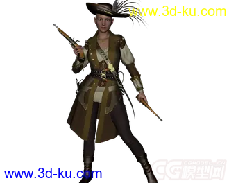 3D打印模型DAZ3D - Poser - 19099 Piratess For Genesis 2 Females的图片