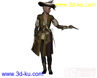 3D打印模型DAZ3D - Poser - 19099 Piratess For Genesis 2 Females的图片
