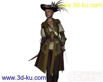 3D打印模型DAZ3D - Poser - 19099 Piratess For Genesis 2 Females的图片