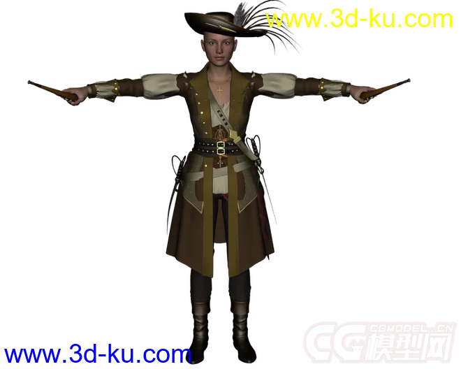 DAZ3D - Poser - 19099 Piratess For Genesis 2 Females模型的图片8