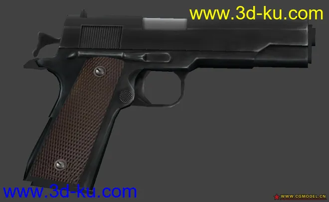 手枪1911模型贴图的图片1