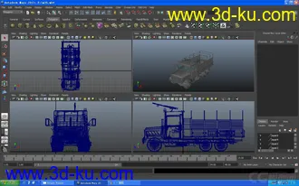 3D打印模型卡车-M35的图片