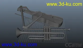 3D打印模型小提琴的图片