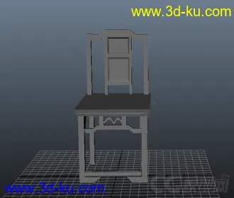3D打印模型中式椅子的图片