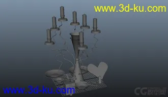 3D打印模型烛光晚餐的图片