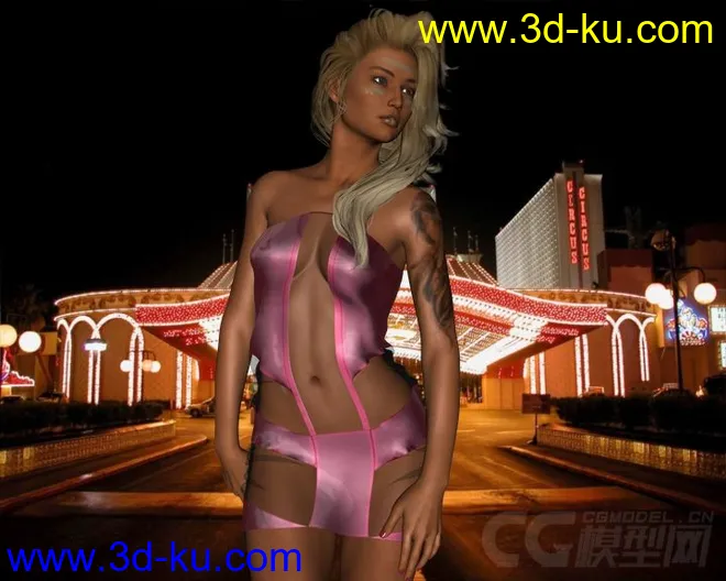 DAZ3D - Poser - 16807 Sugar Shock For G2F(服装）模型的图片10