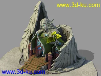 3D打印模型欧美精灵族建筑。。的图片