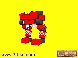 3D打印模型可以变成大脚战车的跑跑卡丁车合金G3的图片