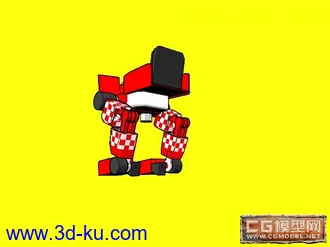 3D打印模型可以变成大脚战车的跑跑卡丁车合金G3的图片
