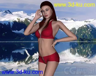 3D打印模型3dage 88500 B-Girl II服装的图片