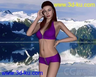 3D打印模型3dage 88500 B-Girl II服装的图片