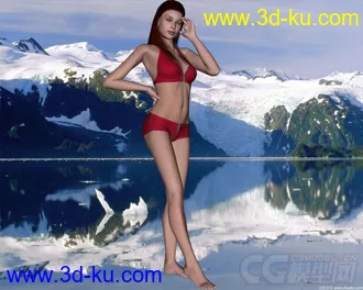 3D打印模型3dage 88500 B-Girl II服装的图片