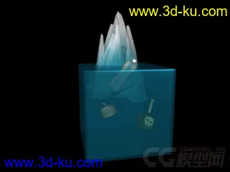 3D打印模型冰山与垃圾的图片