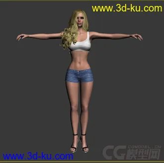 3D打印模型逼真美女的图片