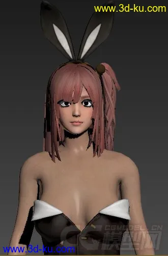 3D打印模型绑定好骨骼的DoA5女角色穗乃果,max2015格式的图片