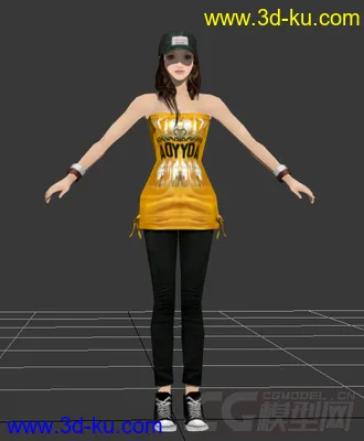 3D打印模型美女模特的图片